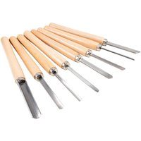Drechselwerkzeug Set Scheppach - 8teilig | inkl. Holzkiste