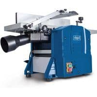 Abricht- und Dickenhobel HMS860 Scheppach - 1500W | 9000min-1 Messerdrehzahl | 120mm u. 204mm Durchlasshöhe und -breite | ausziehbare Werkstückauflage
