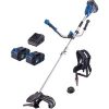 Akku Freischneider Rasentrimmer BC-BCH380/40-X Scheppach - 380mm Schnittbreite Rasentrimmer | 255mm Schnittbreite Motorsense | inkl. Akku & Ladegerät