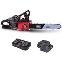 Akku-Kettensäge BCHS350-ProS Duo Scheppach - 40V | 14" Schwert | 33cm Schnittdurchmesser | inkl. 2x