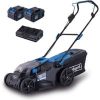 Akku-Rasenmäher BC-MP430-X Scheppach | 43cm Schnittbreite | für 600-700 m2 | 50L Korb | Set