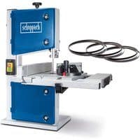 Bandsäge HBS30X Scheppach - 350W | 80mm Durchlasshöhe | 300mm breiter Arbeitstisch | Ausziehbarer Druckgusstisch | Querschneidlehre