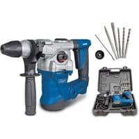 Bohrhammer DH1300 Plus Scheppach - 230V | 5J | 1250W | inkl. Koffer & Bohrer- & Meisselset