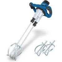 Doppel Handrührgerät PM1800D Scheppach - 1800W | bis 790 min-1 Drehzahlregulierung | Mörtel | Putz | Farbe | inkl. zwei Mixstäben