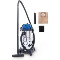 Elektro Nass-/Trockensauger VC30v2 Scheppach - 1200W | 2m Schlauchlänge | 3m Anschlusskabel | 30L Fassungsvermögen | 20kPa