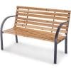 Gartenbank PX-GB-1 Practixx - 2-Sitzer Bank | 120cm Länge | 160kg belastbar | Holz-Anthrazit | stabil und modern