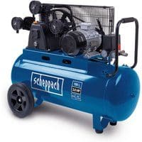 Kompressor HC550TC 230V Scheppach - 10bar | 100L | 3PS | 550L/min Ansaugleistung | Fahrvorrichtung