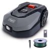 Mähroboter RoboCut XL600 Scheppach 600 qm² | 18cm Schnittbreite | 20-60 mm Schnitthöhe | Regensensor