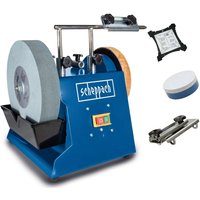 Nass-Schleifsystem TIGER 2500 Scheppach - 200W | 250mm Korund Schleifstein | 50mm Stärke | 220 Körnung