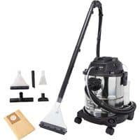 Sprüh- und Waschsauger CUC20-BE Scheppach Black - 1600W 230V | 20L Behälter | 5in1 Wasch- Nass- & Trockensauger | inkl. Zubehör