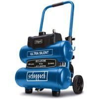 Ultra-Silent Kompressor HC20Si-Twin Scheppach - 10bar | 20L Kessel | ölfrei | Leisekompressor
