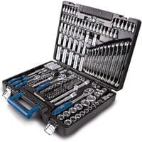 Werkzeugkoffer TB217 Scheppach - 217-tlg Werkzeug Set | Werkzeugkiste gefüllt | Steckschlüsselsatz
