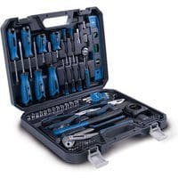 Werkzeugkoffer TB90 Scheppach - 88-tlg. | Biteinsätze & Schraubendreher aus hochwertigem Chrom-Vanadium-Stahl | inkl. Hammer