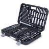 Werkzeugkoffer WZB250-BE Scheppach Black - 218-tlg Werkzeug Set | Werkzeugkiste gefüllt | Steckschlüsselsatz