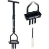 Hand Rasenlüfter PX-RL-10 Practixx - 20cm Arbeitsbreite | 3 Zinken Aerifizierer | Rasen belüften | Auffangbehälter | Softgrip | mit Reinigungswerkzeug