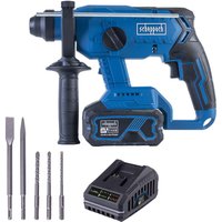Akku-Bohrhammer BC-RHD230-X Scheppach | Brushless | Schlagzahl 5500bpm | Durchmesser Bohrung 24mm | inkl. 4Ah Akku + 2