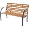 Gartenbank PX-GB-1 Practixx - 2-Sitzer Bank | 120cm Länge | 160kg belastbar | Holz-Anthrazit | stabil und modern