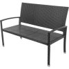 Gartenbank PX-GB-2 Practixx - 2-Sitzer Bank | 122cm Länge | 87cm Höhe | 250kg belastbar | Rattan | robust