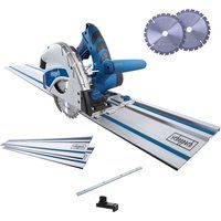 Tauchsäge PL55 SE Scheppach - 2x 700mm Schiene & Zubehör | 24Z Sägeblatt | 1200W Leistung | inkl. 2.Sägeblatt 48Z