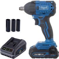 1/2 Zoll Akku Schlagschrauber BC-IW350-X Scheppach - 20V | Rechts-/Linkslauf 180 - 350 / 370Nm | 3600 bpm Schlagzahl | inkl. 2Ah Akku + 2