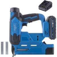 Akku-Klammer- und Nagelpistole C-NAG180-X Scheppach - 20V | 60 Schüsse/min | 32mm Nagellänge | 15-25mm Klammerbreite | inkl. 2Ah Akku + 2