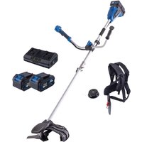 Akku Freischneider Rasentrimmer BC-BCH380/40-X Scheppach - 380mm Schnittbreite Rasentrimmer | 255mm Schnittbreite Motorsense | inkl. Akku & Ladegerät