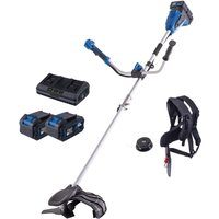 Akku Freischneider Rasentrimmer BC-BCH380/40-X Scheppach - 380mm Schnittbreite Rasentrimmer | 255mm Schnittbreite Motorsense | inkl. Akku & Ladegerät