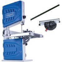 Bandsäge HBS261 Scheppach - 550W | 130mm Schnitthöhe | 6-13mm Sägebandbreite | 720-1000m/min Sägebandgeschwindigkeit | 307x315mm Arbeitstisch