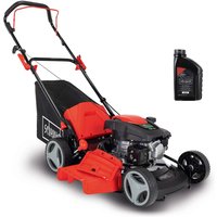 Benzin Rasenmäher MP150-46 Scheppach - 3.5PS | 46 cm Schnittbreite | 55L Box | 7-Stufen Verstellung | inkl. Motoröl