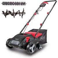 Elektro Vertikutierer SC32 Scheppach - Arbeitsbreite 32cm | 30L Korb | Vertikutier- & Lüfterwalze