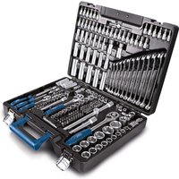 Werkzeugkoffer TB217 Scheppach - 217-tlg Werkzeug Set | Werkzeugkiste gefüllt | Steckschlüsselsatz